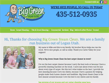 Tablet Screenshot of biggreensteam.com